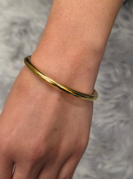 18K Sold Gold Bracelet Waterproof