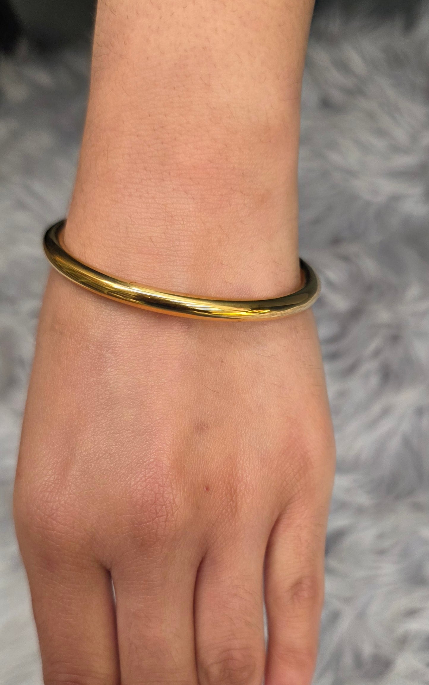 18K Sold Gold Bracelet Waterproof
